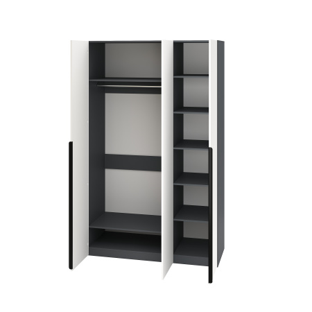 Шкаф 3-х дверный Брайт Графит-2 от Династия Kids