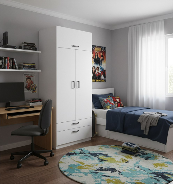 Шкаф коллекции Престиж (глубина 550 мм) без принта от Династия Kids