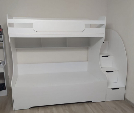 Кровать Биг 90х200 (цвет белый) от Династия Kids