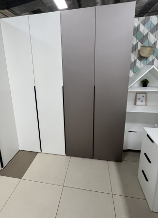 Шкаф 2-х дверный коллекции Брайт (внутри штанга + полки) от Династия Kids