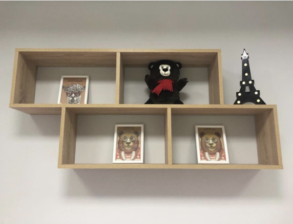 Полка навесная Юниор (дуб сонома) от Династия Kids