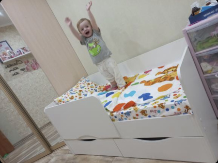 Кровать Малютка (правая/левая) 140х80 от Династия Kids