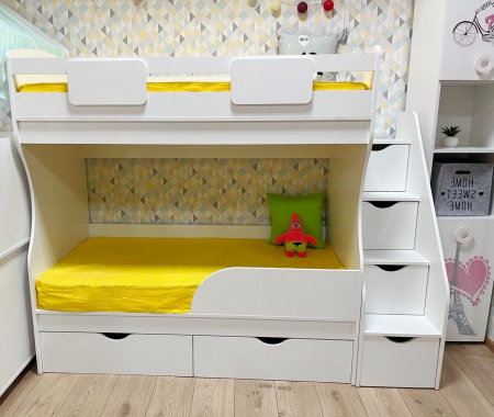 Двухъярусная кровать Альфа МИНИ 160х80  от Династия Kids