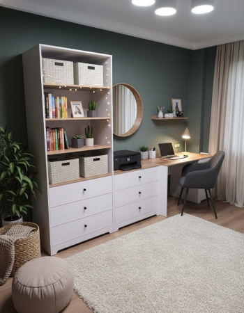 Стеллаж с ящиками коллекции Норд от Династия Kids