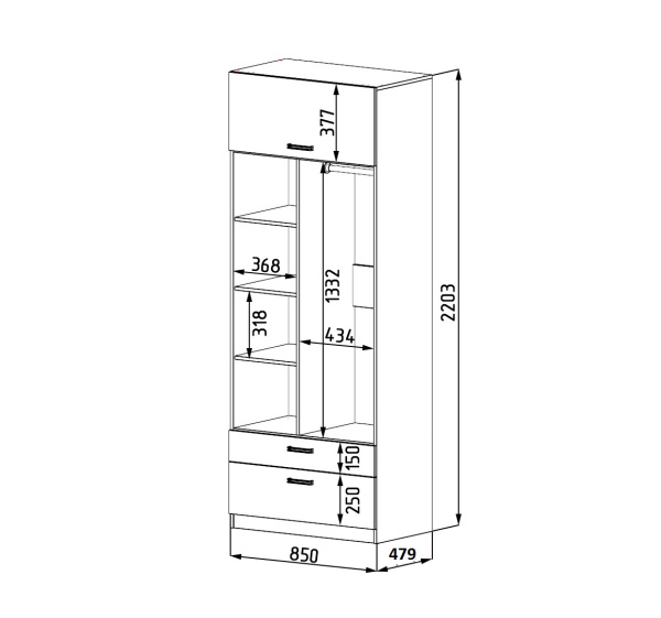 Шкаф коллекции Престиж New от Династия Kids