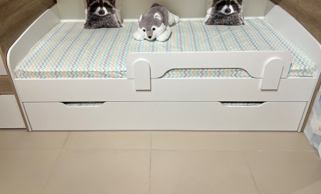 Кровать Квартет + кровать Дабл (цвет белый) 190х90