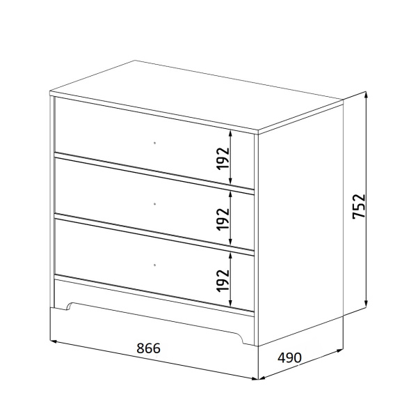 Комод коллекции Норд от Династия Kids
