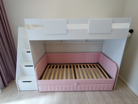 Кровать-чердак 190х90 коллекции Мозаика-2  от Династия Kids