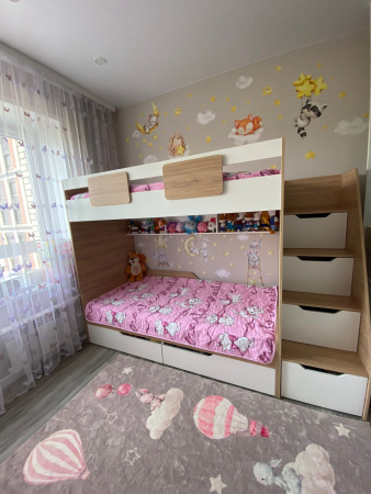 Кровать коллекции Мозаика 190х90 (распродажа) от Династия Kids